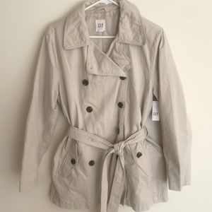 The Gap Women’s Khaki Trench Coat Size Medium
